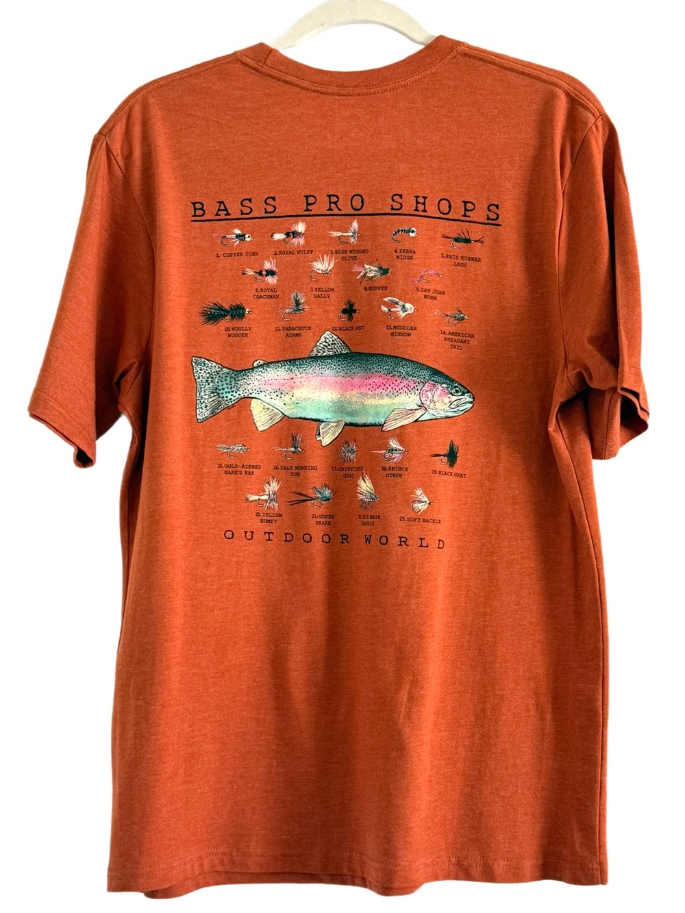 Bass Pro Shops Trout Flies Short-Sleeve T-Shirt for Men Medium